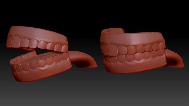 Human Mouth Teeth Cartoon 3d Print 3D Модель In Анатомия 3DExport