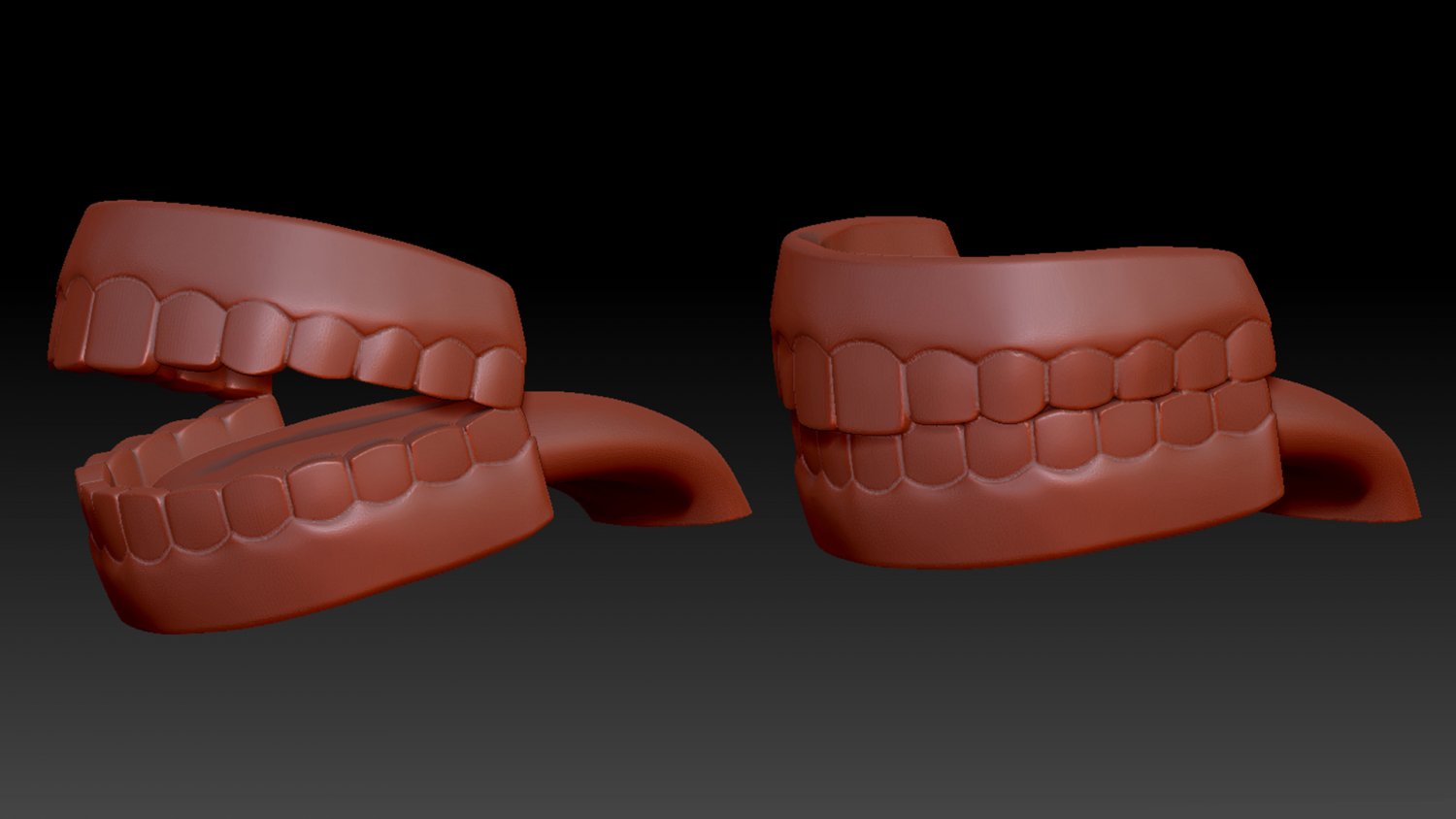 Human Mouth Teeth Cartoon 3d Print 3D Model In Anatomi 3DExport