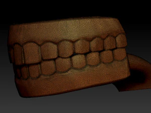 Human mouth teeth cartoon 3d print 3D Model