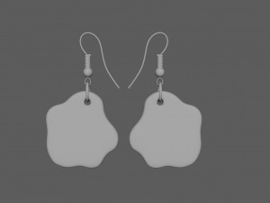 fried eggs earrings for 3d printing 3D मॉडल