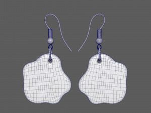 fried eggs earrings for 3d printing 3D मॉडल