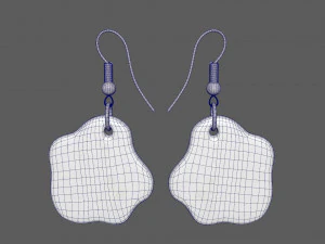 Fried eggs earrings for 3d printing 3D Model