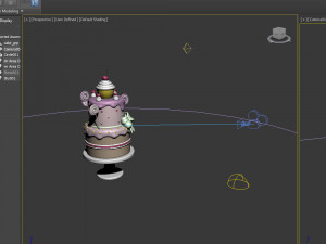 birthday cake cartoon Modèle 3D