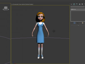 girl 06 cartoon Model 3D