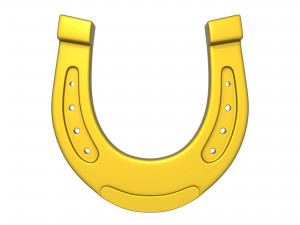 horseshoe cartoon 3D Model