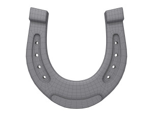 horseshoe cartoon 3D Model