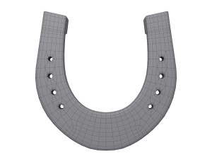 horseshoe cartoon 3D Model