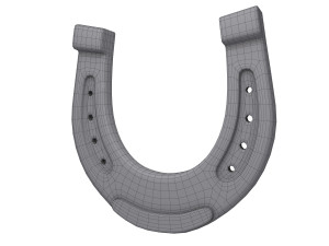 horseshoe cartoon 3D Model