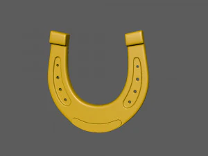 Horseshoe cartoon 3D Model