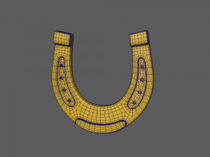 horseshoe cartoon 3D Model