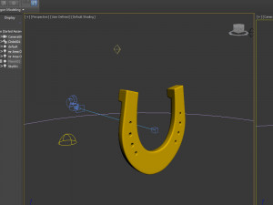 horseshoe cartoon 3D Model