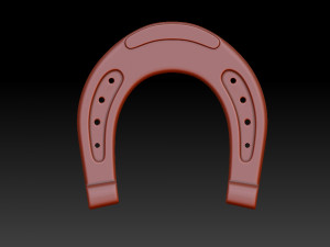 horseshoe cartoon 3D Model
