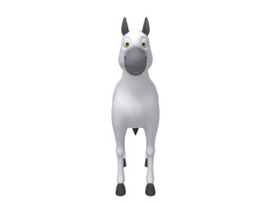 horse cartoon Modelo 3D
