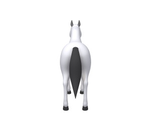 horse cartoon Modelo 3D