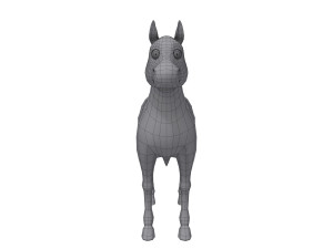 horse cartoon Modelo 3D
