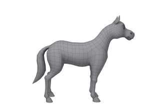 horse cartoon Modelo 3D