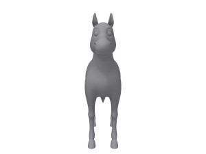 horse cartoon Modelo 3D