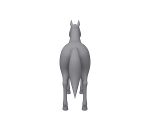 horse cartoon Modelo 3D