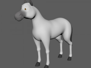 horse cartoon Modelo 3D