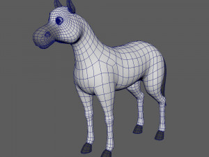 horse cartoon Modelo 3D