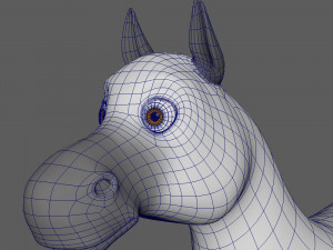 horse cartoon Modelo 3D