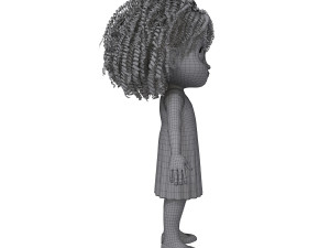 girl 05 cartoon 3D Модель
