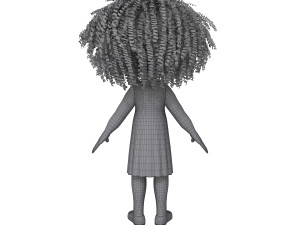 girl 05 cartoon 3D Модель