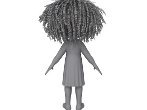 girl 05 cartoon 3D Модель