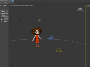 girl 05 cartoon 3D Модель