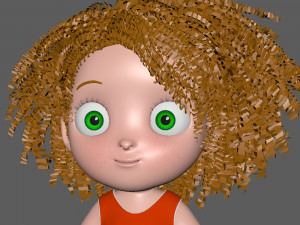 girl 05 cartoon 3D Модель