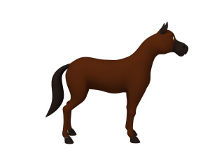 horse cartoon 02 Modelo 3D
