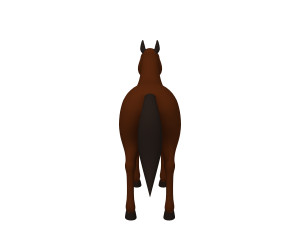 horse cartoon 02 Modelo 3D