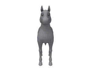 rysunek konia 02 Model 3D