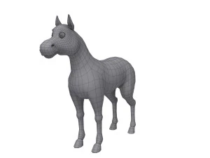 rysunek konia 02 Model 3D