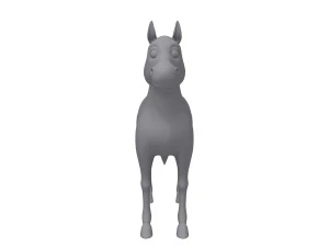 rysunek konia 02 Model 3D