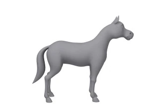 rysunek konia 02 Model 3D