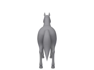 rysunek konia 02 Model 3D