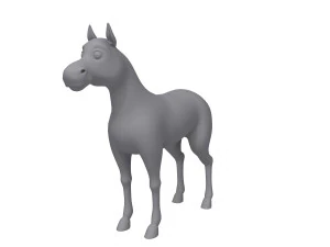rysunek konia 02 Model 3D