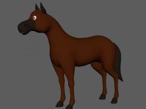 rysunek konia 02 Model 3D