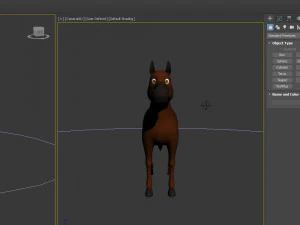 rysunek konia 02 Model 3D