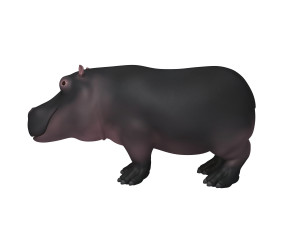 hippopotamus cartoon Modelo 3D