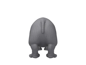 hippopotamus cartoon 3D Model