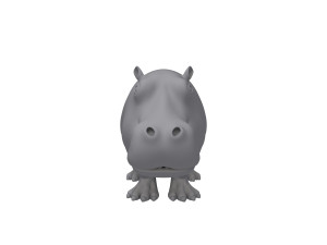 hippopotamus cartoon Modelo 3D