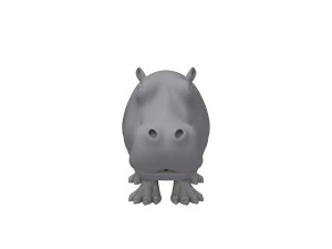 hippopotamus cartoon 3D Model