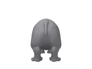 hippopotamus cartoon 3D Model