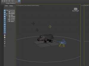 hippopotamus cartoon Modelo 3D