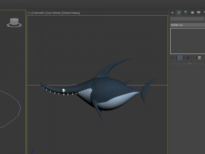 shark cartoon Modèle 3D