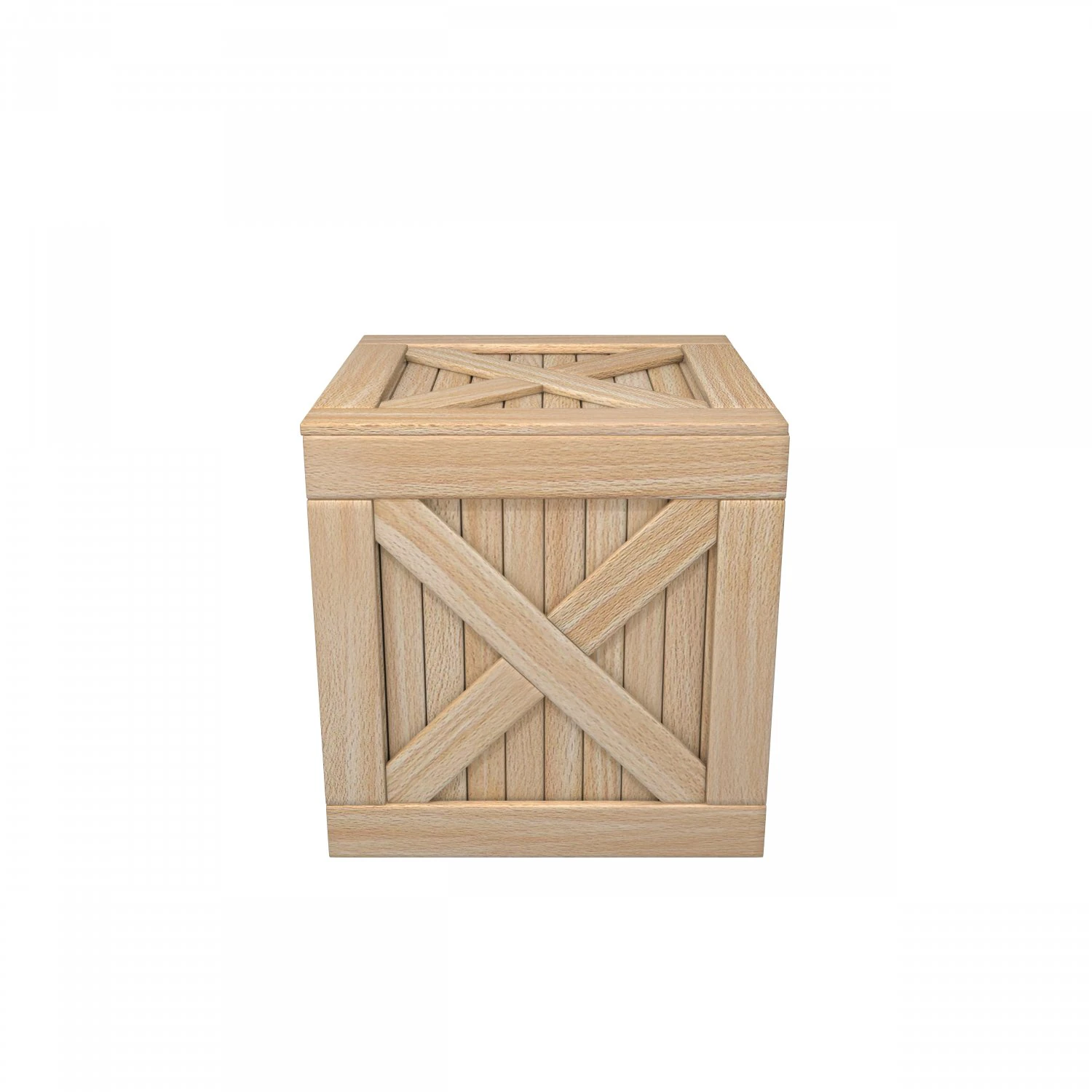 Wooden box 3D Model .c4d .max .obj .3ds .fbx .stl .blend
