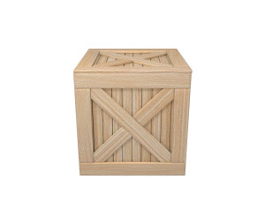 wooden box 3D मॉडल