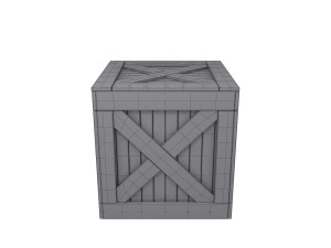 wooden box 3D मॉडल